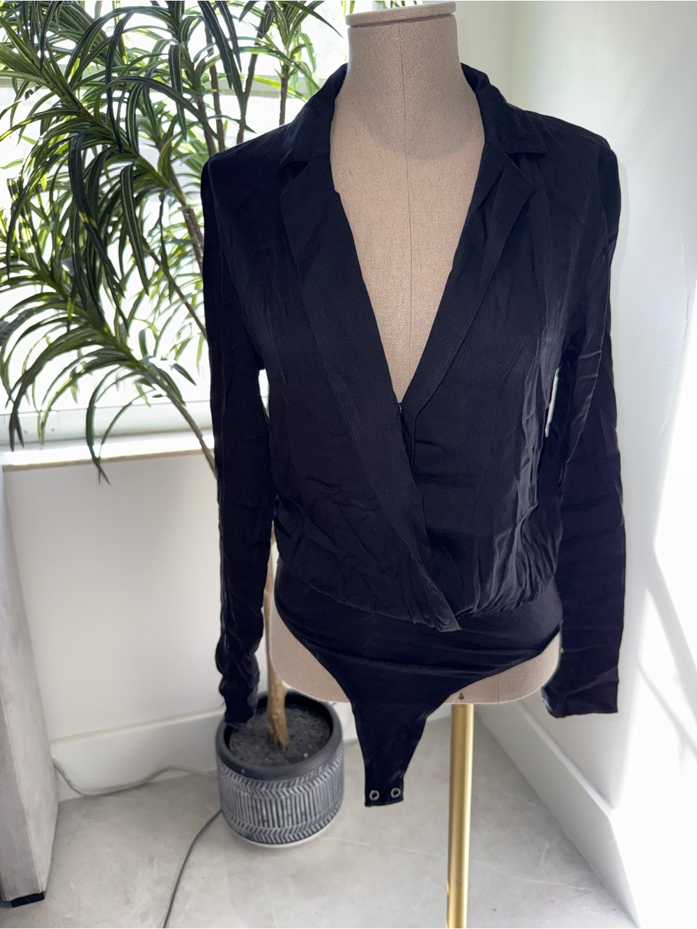 Black Long Sleeve Bodysuit